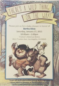 Where the wild things are baby shower invitation