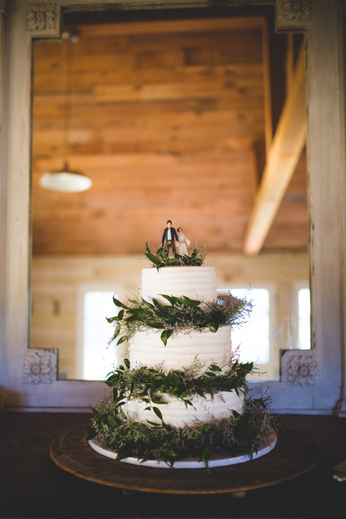 An intimate wedding at Triunfo Creek Vineyards, star wars wedding cake topper