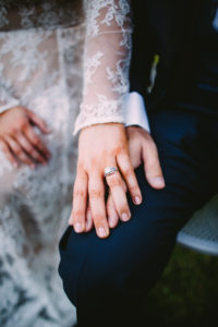 Fall Wedding at Calamigos Ranch, bride and groom ring