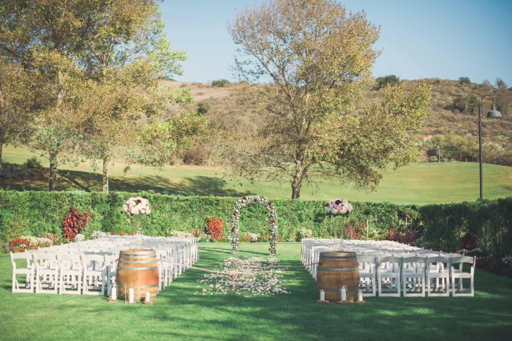 ceremony at strawberry farms golf course