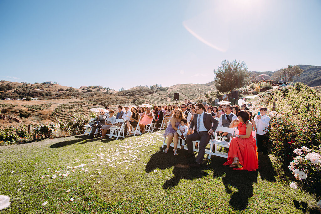 Saddlerock Ranch wedding, ceremony