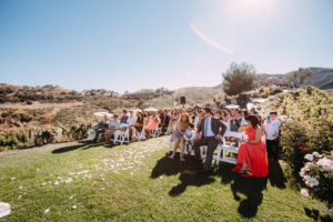 Saddlerock Ranch wedding, ceremony