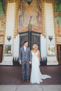 bride and groom portrait shot on Catalina Island
