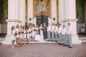 wedding party portrait shot in Catalina Island