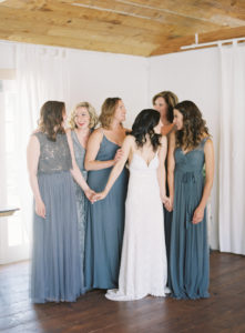 Brides and Bridesmaids at Triunfo Creek Vineyards