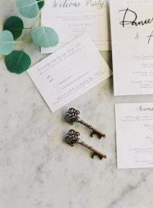 Black and white wedding invites