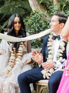 Butterfly Lane Estate wedding, private estate wedding in Montecito, Indian wedding ceremony