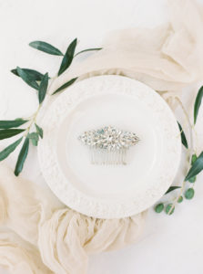 bridal jewelry, crystal wedding hair piece