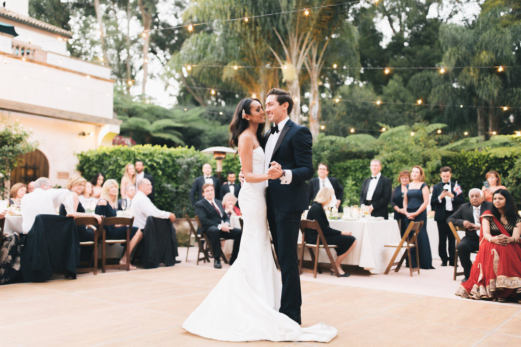 Butterfly Lane Estate wedding, wedding at private estate in Montecito, first dance at wedding
