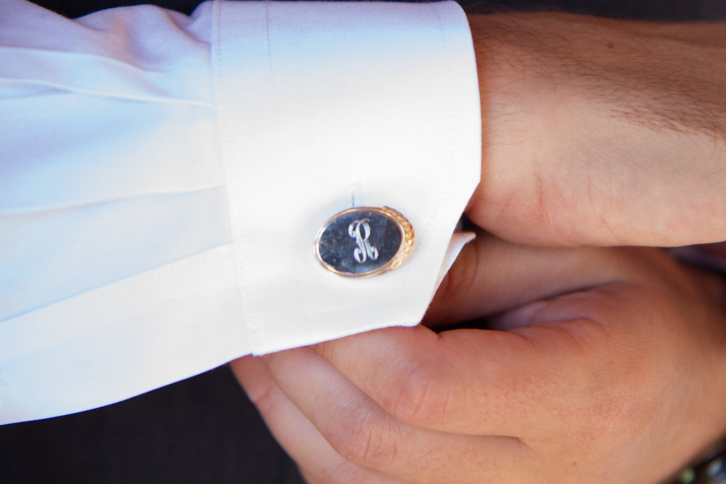 groom custom cufflink for wedding