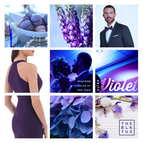 ultra violet color palate, spring wedding color trend