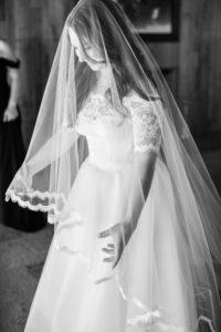 two part wedding veil, bride getting ready shots