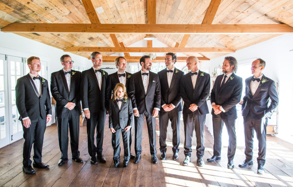 Royal Inspired Vineyard Wedding at Triunfo Creek Vineyards, groomsmen wearing black suits