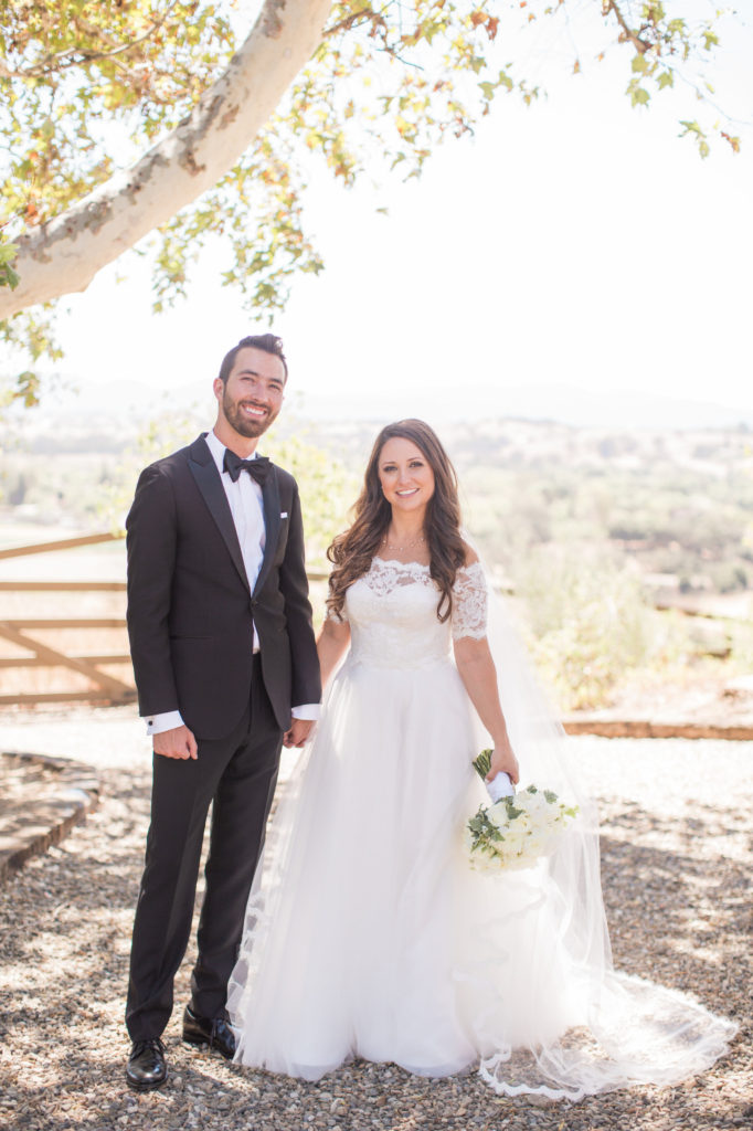 wedding at Sogno del Fiore winery in Santa Ynez, bride and groom portrait shots