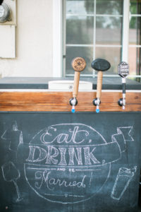 Calamigos ranch wedding, eat drink and be married chalkboard wedding sign