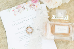 Calamigos ranch wedding, floral invitato suite, dior wedding perfume