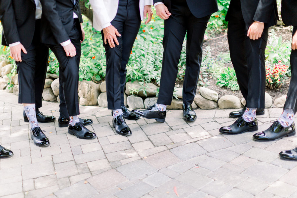 Maravilla Gardens Wedding, funny groomsmen socks