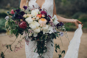 A desert wedding in Ojai at Red Tail Ranch, bridal bouquet