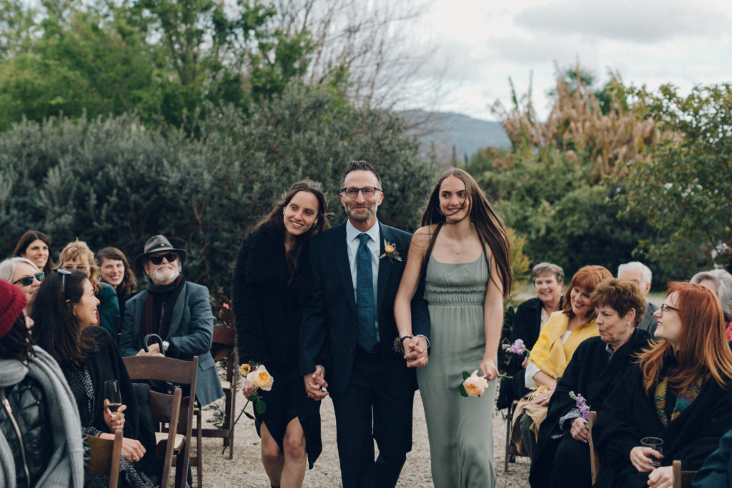 A desert wedding ceremony in Ojai at Red Tail Ranchy