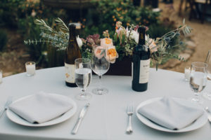 A desert wedding in Ojai at Red Tail Ranch, sweetheart table