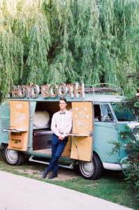 Photo booth van for wedding reception at Calamigos Ranch