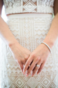 bridal glam jewelry at east coast meets west coast wedding at Calamigos Ranch