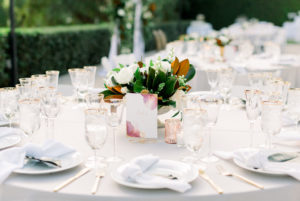 A Romantic Fall Wedding reception at Maravilla Gardens