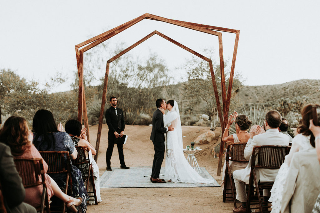 A Joshua Tree wedding ceremony at Tumbleweed Sanctuary