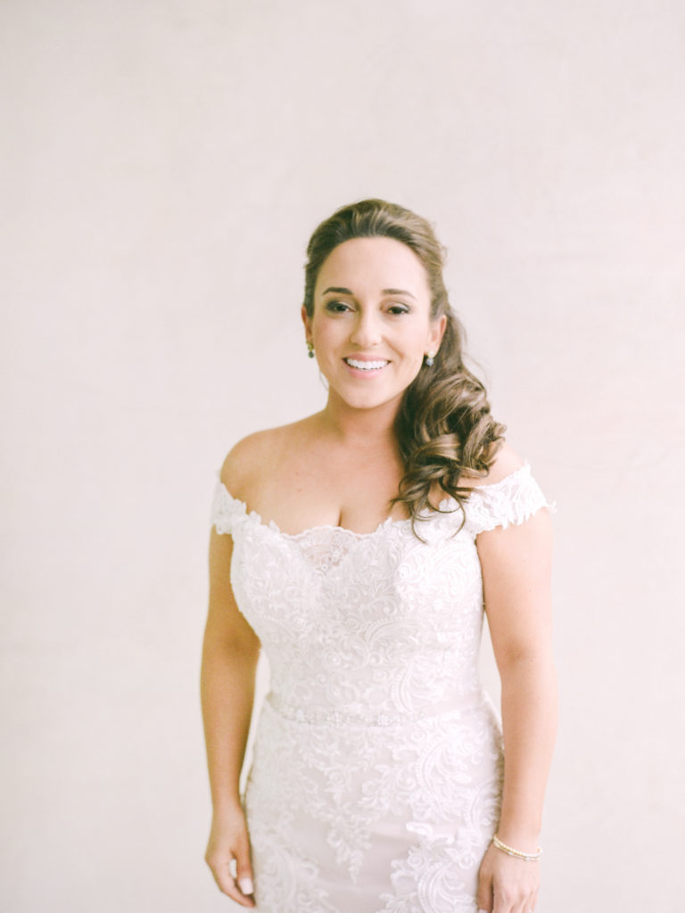 An ocean view wedding ceremony at The Redondo Beach Historic Library, bridal portrait shot