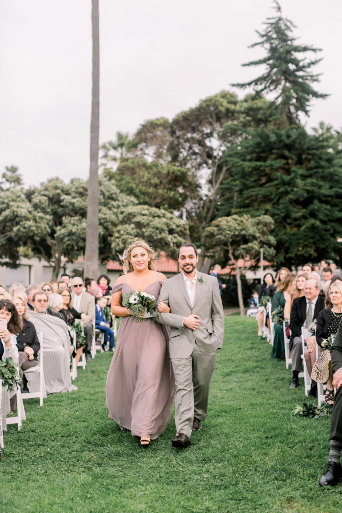An ocean view wedding ceremony at The Redondo Beach Historic Library