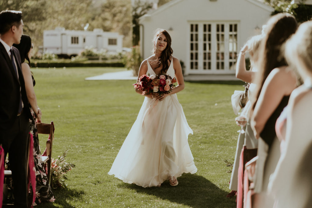 A whimsical wedding ceremony at Triunfo Creek Vineyards