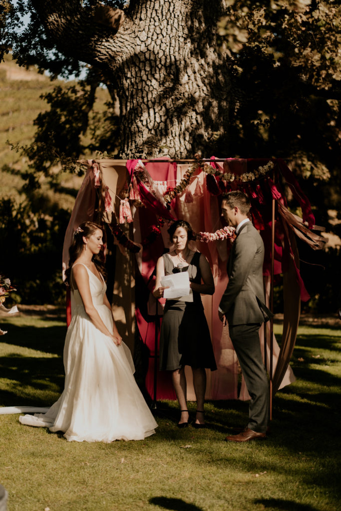 A whimsical wedding ceremony at Triunfo Creek Vineyards