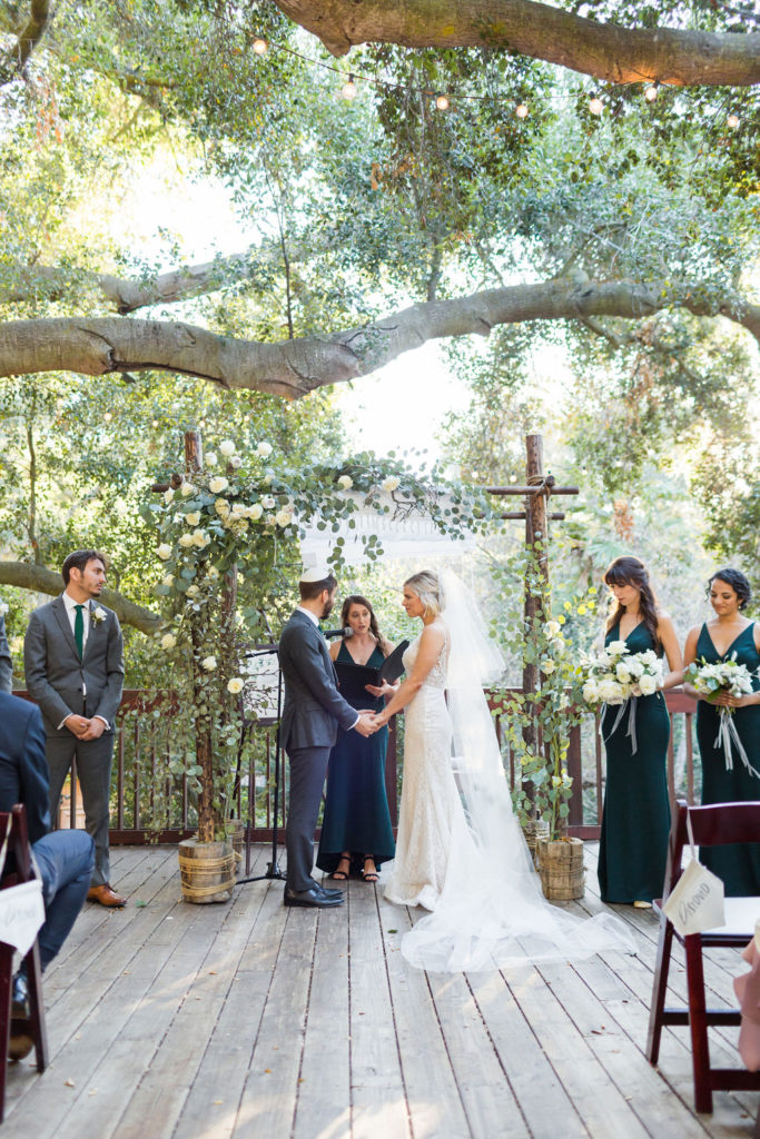 A Romantic Forest Inspired Wedding outdoor ceremony at the 1909