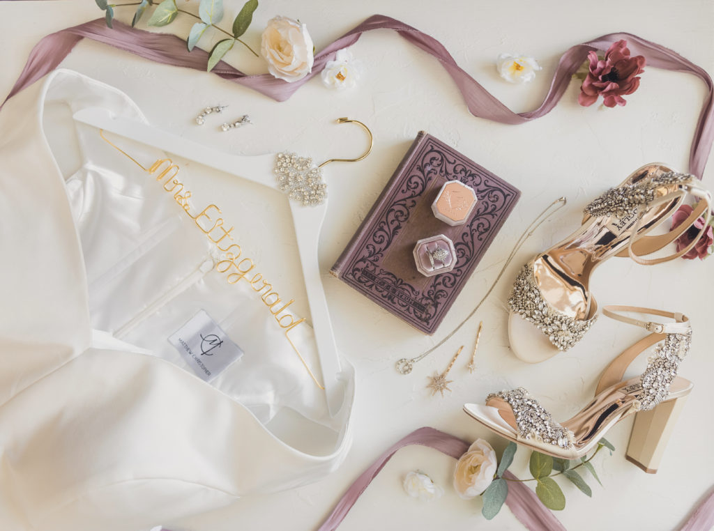 lilac bridal details