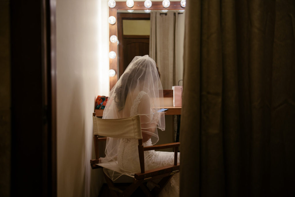 bride praying before wedding day