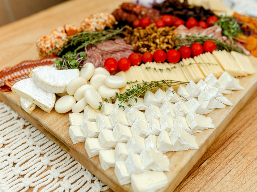 cheese and charcuterie board