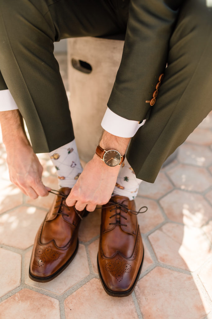 customized socks for groom