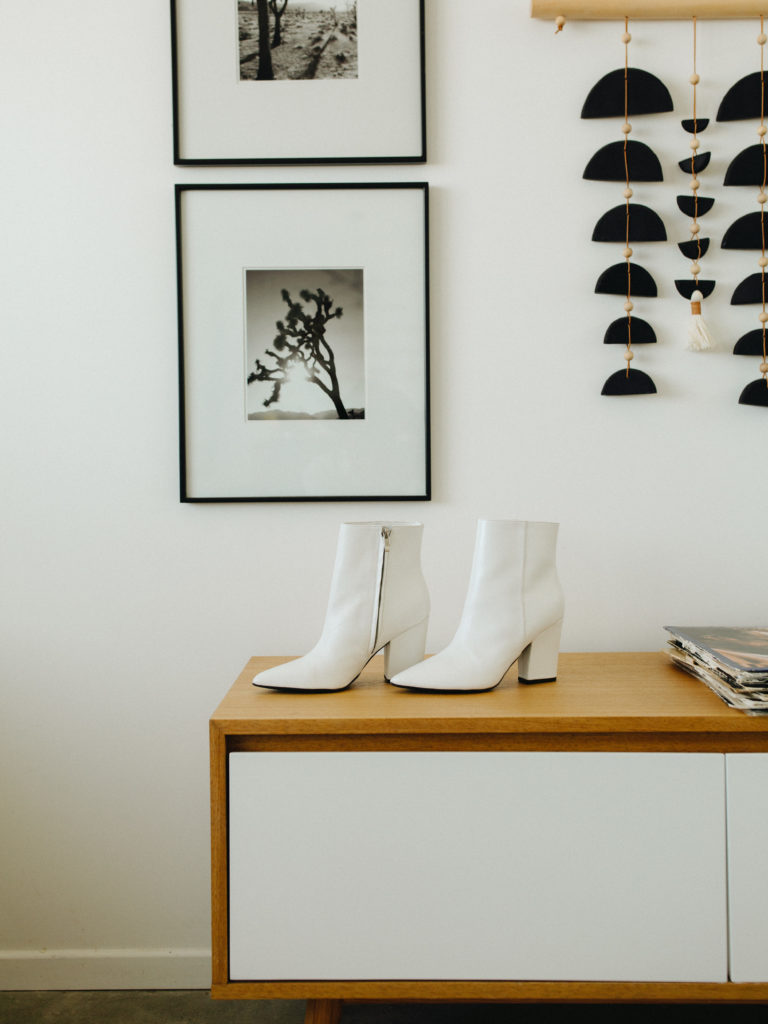 white bridal boots