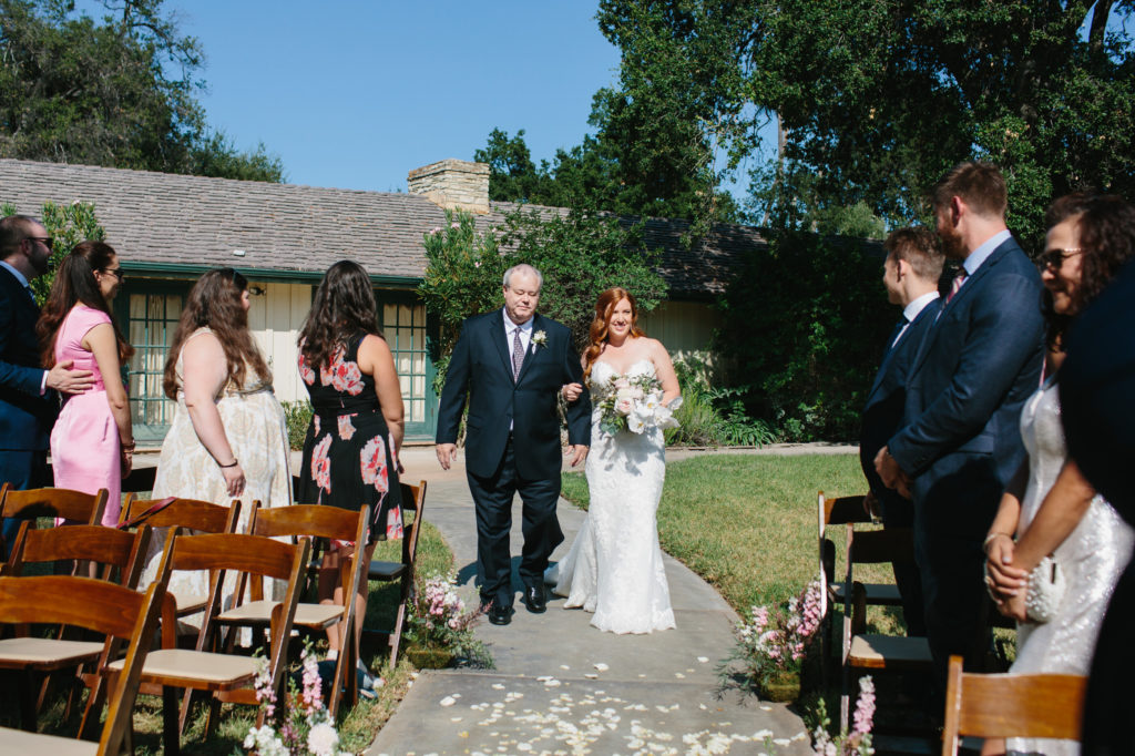 wedding ceremony in the Santa Monica Mountains