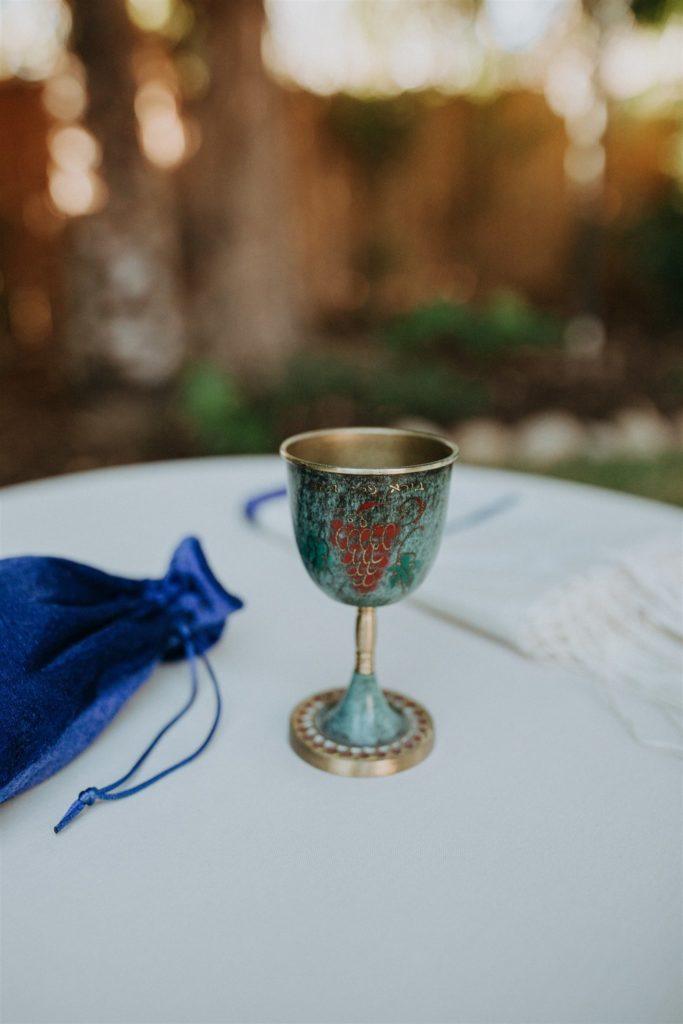 vintage chalice for wedding ceremony