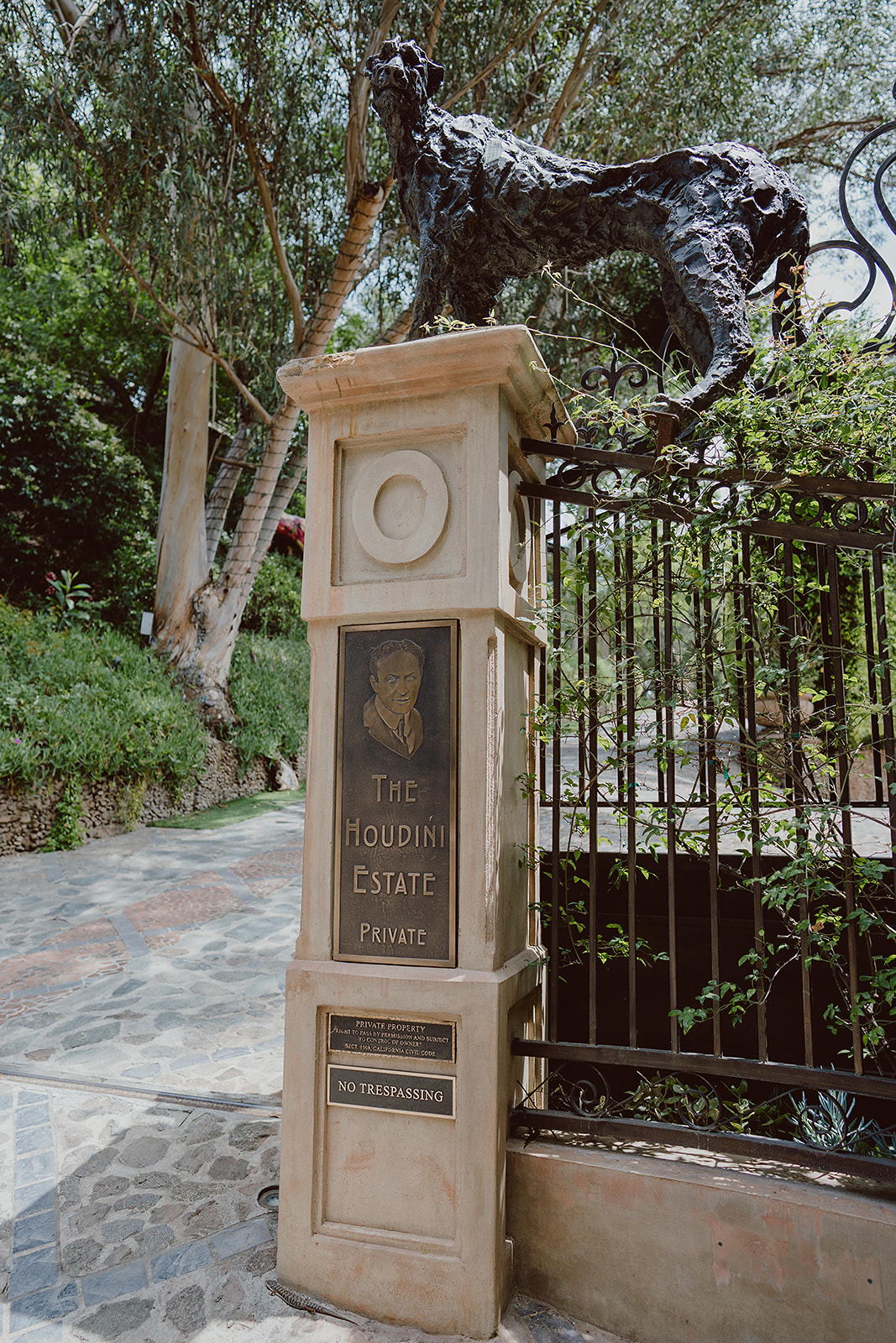 Front Entrance of The Houdini Estate in Hollywood