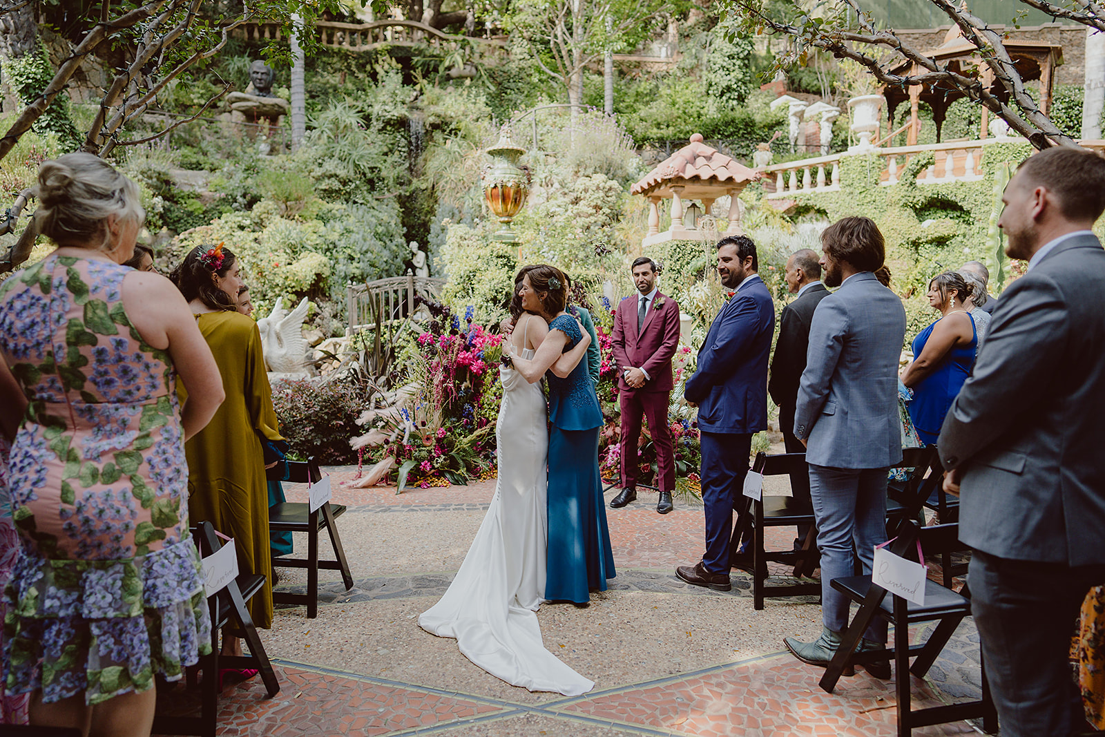 wedding ceremony at The Houdini Estate in Hollywood