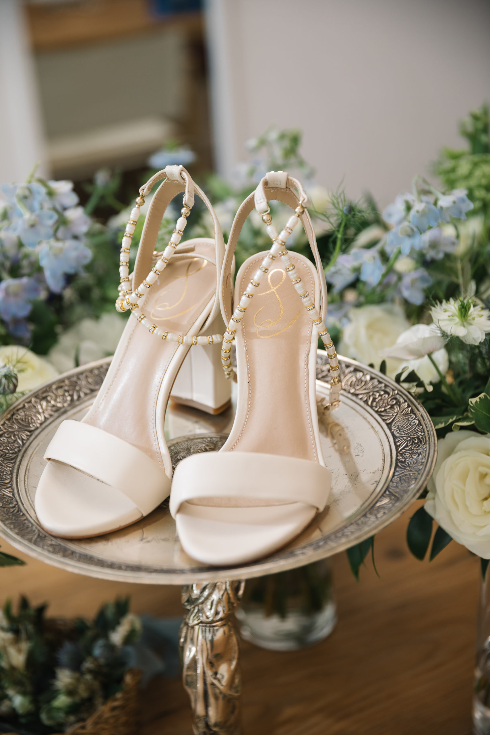 Sam Edelman Yanelli Sandal beaded ankle strap bridal shoes