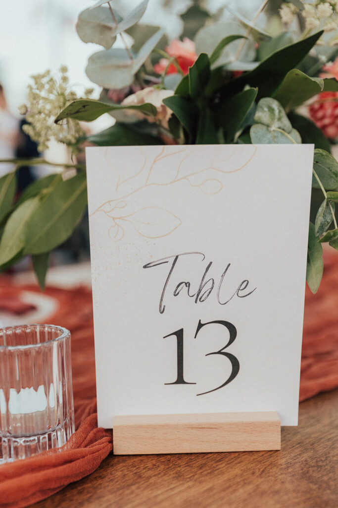 standing table number