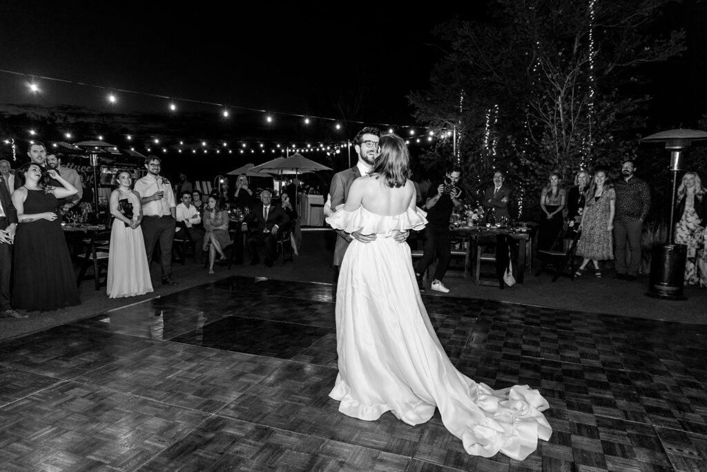 bride and groom first dance 