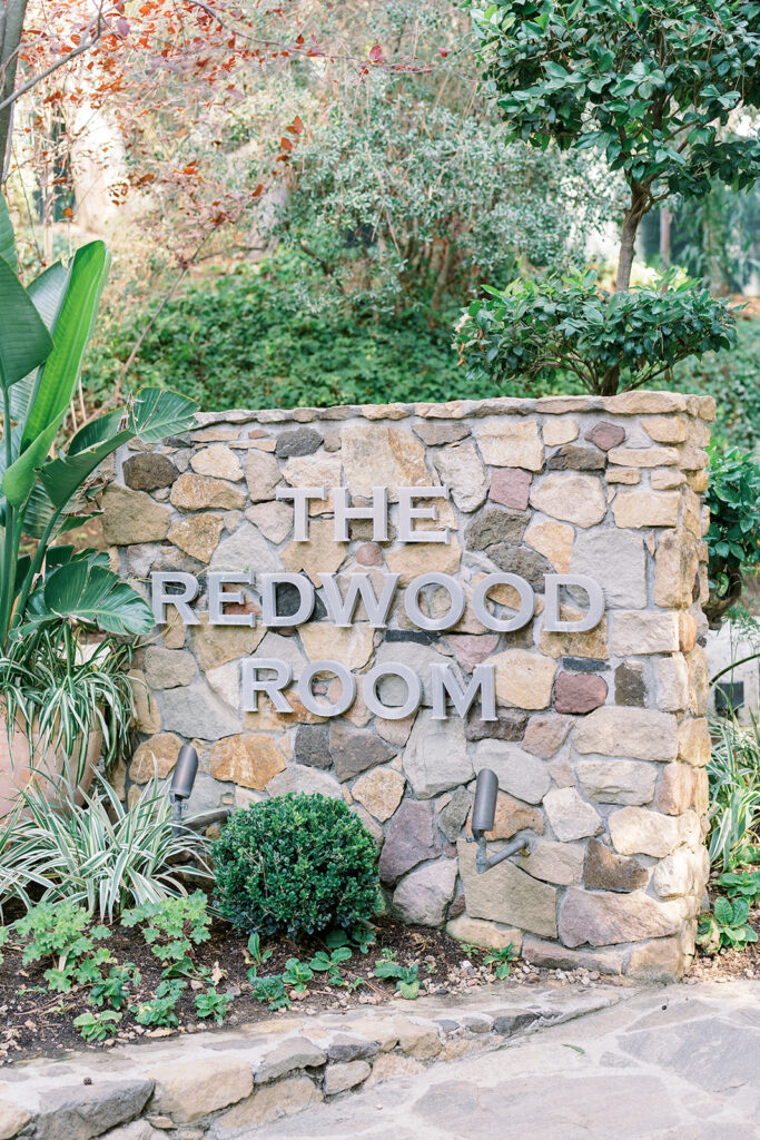 The Redwood room at Calamigos Ranch